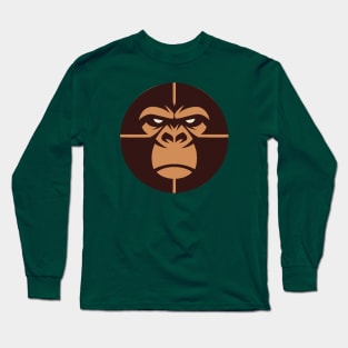 Angry Gorilla Face Long Sleeve T-Shirt